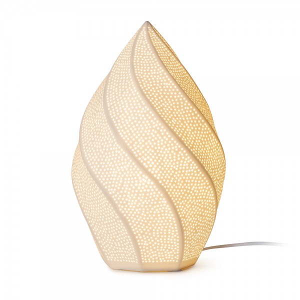 Baroni Home Lampada Da Tavolo In Ceramica Oro – Abat Jour 37 Cm Per Comodino