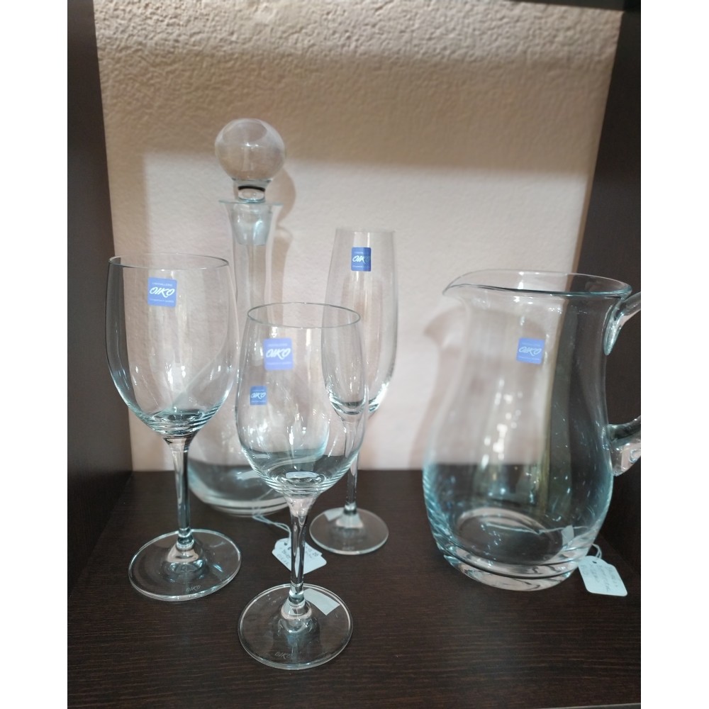 Servizio bicchieri in cristallo per 12 persone ibra - OIKO