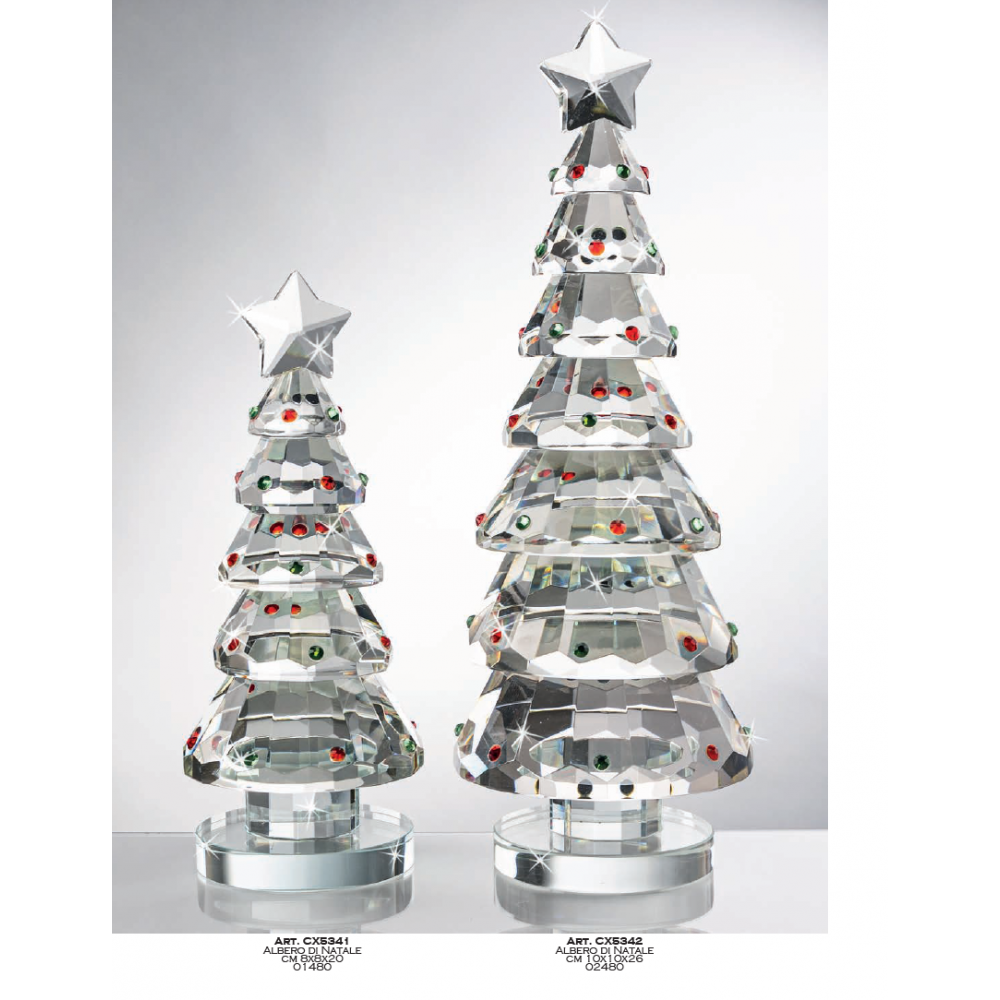 Modern Day Accents - Scultura a Forma di Albero di Natale, in Cristallo